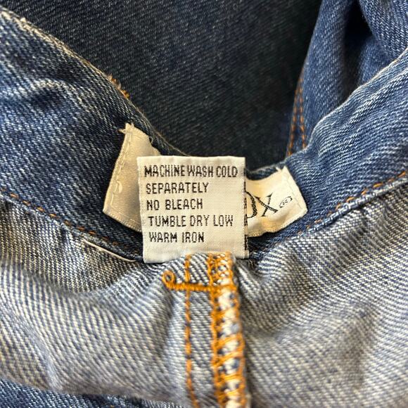 Y2K Vintage Denim Maxi Skirt 35" Waist Button Up Casual Modest Everyday Boho - Picture 3 of 4